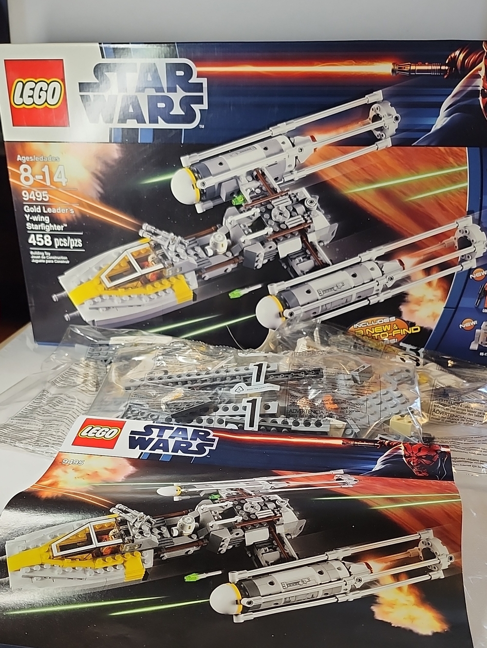 New Lego Stae Wars 9495 Gold Leader's Y-wing Starfighers